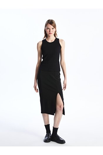 LC Waikiki Women's Straight Skirt - Elastic Waist