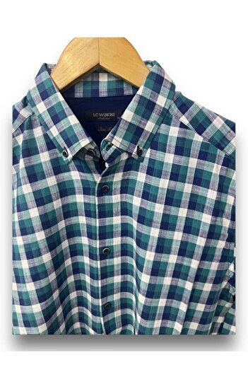 LC Waikiki MEN'S SLIM SIZE GREEN SHIRT