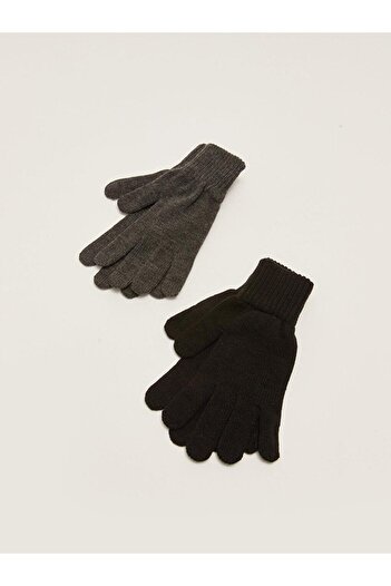 LC Waikiki LCW ACCESSORIES Трикотажні рукавички для чоловіків, 2 пари