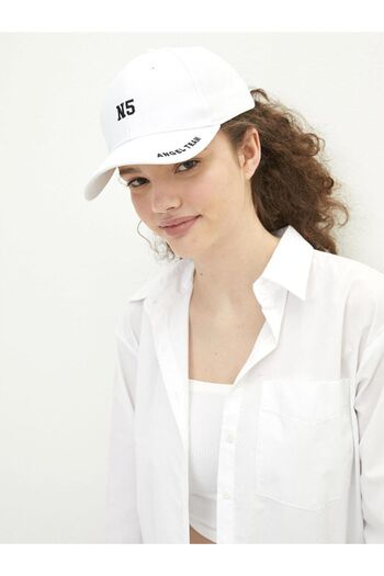 LC Waikiki LCW ACCESSORIES Text Embroidered Women's Cap Hat