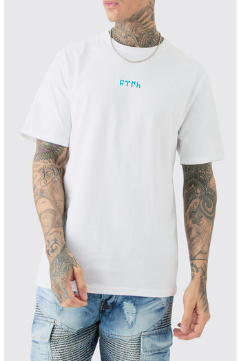 Uniquetex VEK Gokturk Alphabet Patterned - Orhun Inscriptions Turkish Printed Oversize T-shirt v2