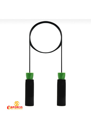 SPOR35 Deluxe Yellow Sponge Jump Rope with Handle