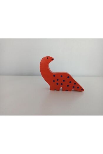 Gepetto Orange Dinosaur - Wooden Toy