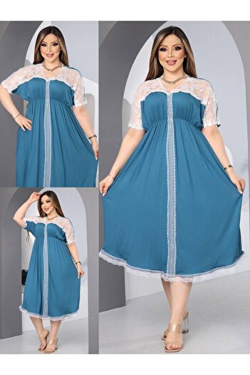 CLASSY.MODA Țesătură din viscoză Lycra - Rochie de toaletă pentru femei Perfect Lace Cloche, Standard