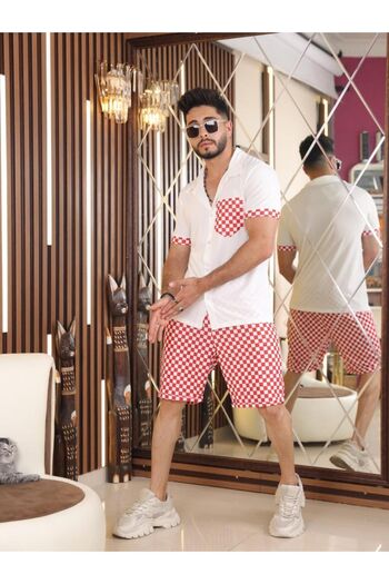CLASSY.MODA Men's Set Shorts - Shirt - Fabric Micro - Price Single for Men