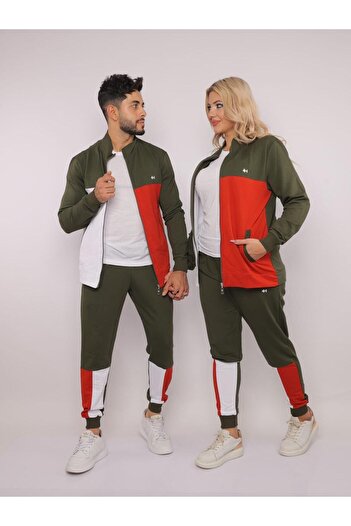 CLASSY.MODA Σετ φόρμας 3 τεμαχίων κάτω-πάνω-μπλουζάκι- κέντημα - αθλητικό σετ - υψηλής ποιότητας - τιμή μονό
