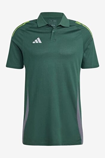 adidas Tıro24 C Polo ADIR7567 - Σκούρο πράσινο ανδρικό μπλουζάκι πόλο με λαιμόκοψη