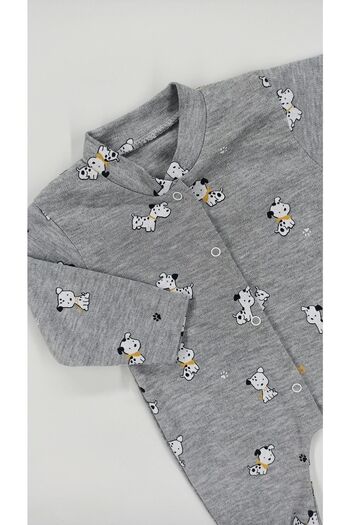 Nayinom Hobbe Baby Dog Motif Baby Rompers 1-3-6 Months
