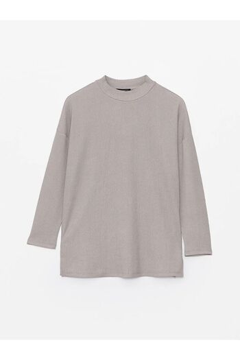 LC Waikiki LCW Modest - Stand Collar Long Sleeve Women's Tunic