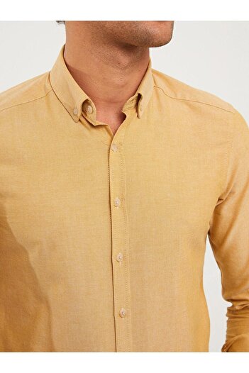 LC Waikiki LCWAIKIKI Basic Slim Fit Uzun Kollu Oxford Erkek Gömlek