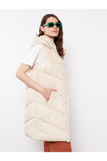LC Waikiki LCW Modest Жіночий капюшонний прямий надувний жилет