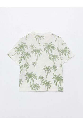 LC Waikiki Printed Short Sleeve Crew Neck T-Shirt for Baby Boy