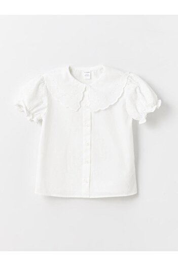 LC Waikiki Baby Collar Short Sleeve Baby Girl Shirt (S4)