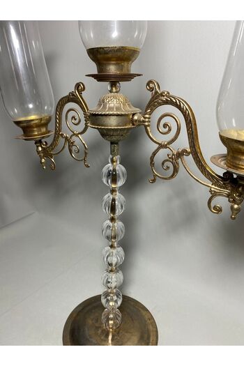 AntikHacı Vintage Eski Model Büyük Boy Salon Şamdanı
