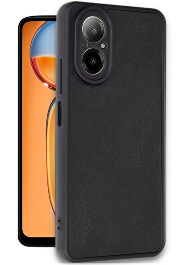m.tk moveteck Realme 12 Lite Case with Camera Protection Leather Look Leather Pattern Soft Matte Silicone