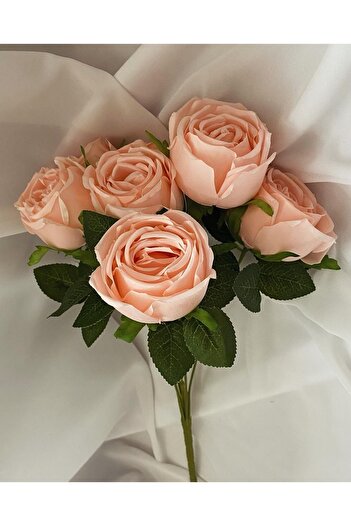 Z&B FLOWERS Yapay Çiçek Gerçek Gibi Görünen Şakayık Gül Vazo Çiçeği ,masa Çiçeği