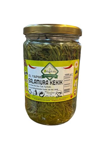 Hacıoğlu baharat Hatay Yöresel Basma Salamura Zahter Turşusu Kavanoz 660 ml / 1 Adet