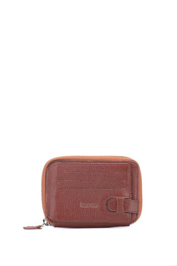Tamer Tanca Γνήσιο Δερμάτινο Ανδρικό Floter Card Holder - Tan