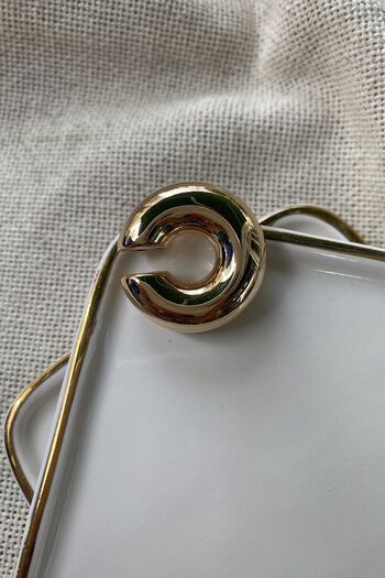 My Joyas Design Gold Pipe Cartilage Earrings