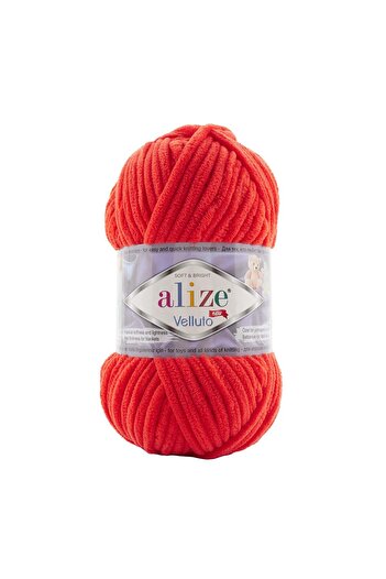 Alize Velluto Velvet Hand Knitting Thread 421 Sunset