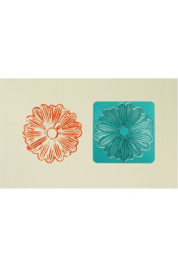 CosmosCraft Flower Patterned Wall Paint Mold, Plastic, 14 cm