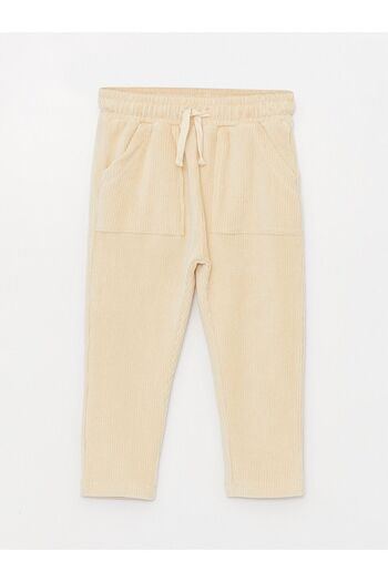 LC Waikiki LCW baby Beli Lastikli Kadife Erkek Bebek Eşofman Alt