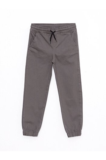 LC Waikiki Basic Gabardine Boy's Jogger Trousers with Elastic Waist