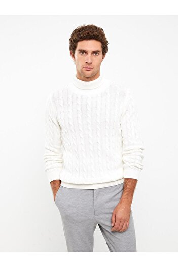 LC Waikiki SOUTHBLUE Turtleneck Long Sleeve Men's Knitwear Sweater