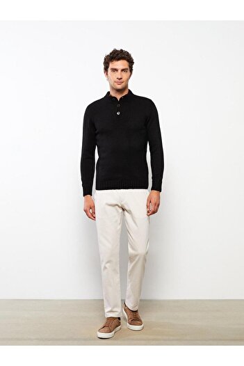LC Waikiki LCWAIKIKI Basic Stand Collar Long Sleeve Men's Knitwear Sweater