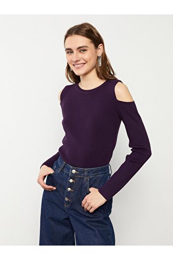 LC Waikiki LCWAIKIKI Basic Crew Neck Plain Long Sleeve Women's Knitwear Sweater