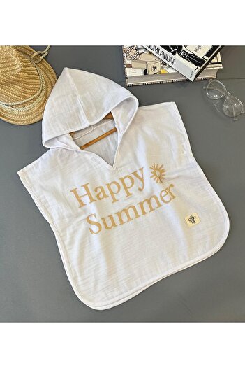 Babito Baby Pareo unisex din muselină de 1-9 ani - Happy Printed