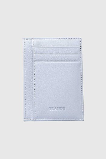 Grande Genuine Leather 750 Model Slim Card Holder - Flother Ice Blue