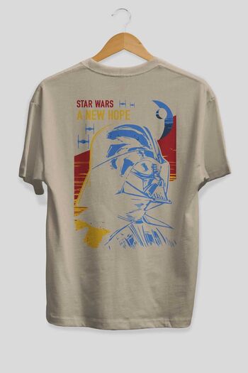 Ankhises Μπλουζάκι Star Wars Beige Oversize - Crew Neck, Βαμβακερό Ανδρικό Γυναικείο