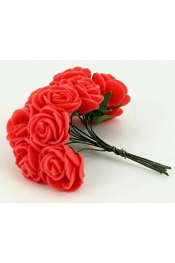 ELITETIME Latex Eva Artificial Flower Rose Red (2Cm*2Cm) (144 Pieces) – Artificial Flower Decor, Table Ornament, Background