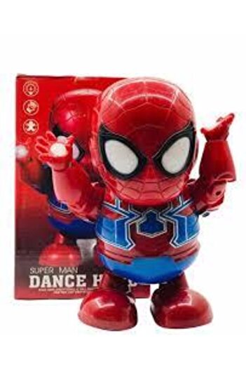 Genel Markalar Oyuncak Dance Hero Spiderman ( Örümcek Adam) Robot Işıklı Müzikli Ve Dans Eden 20 Cm