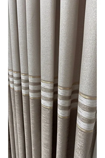 Fon Dünyası Clipboard Background Curtain Beige Cappucino (Single Wing)