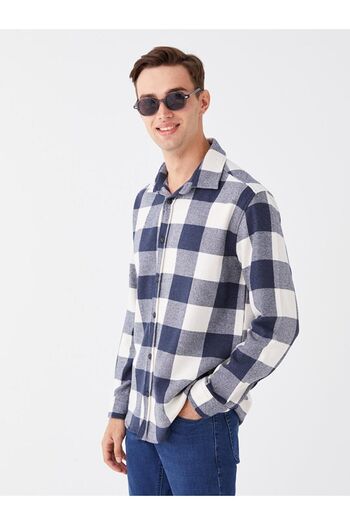 LC Waikiki LCW Casual Regular Fit Довгорукава картата чоловіча сорочка