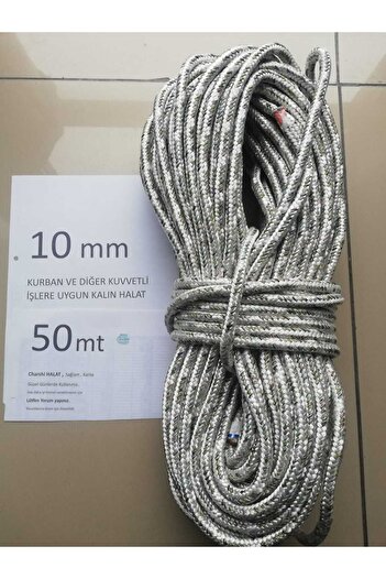 CHARSHI HALAT 10MM 50 mt KURBANA UYGUN Bayrak .Branda  , Kamp Ipi ,Tekne Halatı ,Hamak ,Salıncak İpi