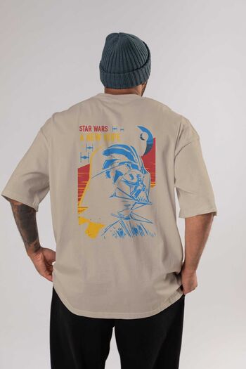 Ankhises Μπλουζάκι Star Wars Beige Oversize - Crew Neck, Βαμβακερό Ανδρικό Γυναικείο