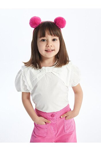 LC Waikiki LCW baby Crew Neck Short Sleeve Basic Baby Girl Blouse