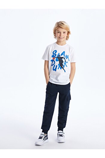 LC Waikiki Boy - Crew Neck and Printed Short Sleeve T-Shirt