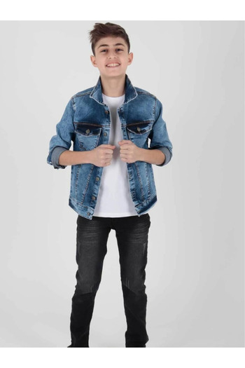 DENİZLİFE Unisex Children's Denim Jacket
