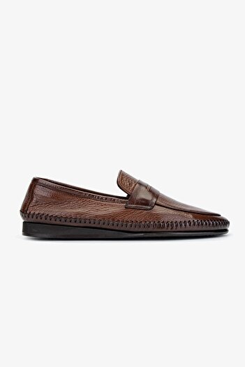 Valmenti Castor Men's - Genuine Leather Tan Loafer Shoes