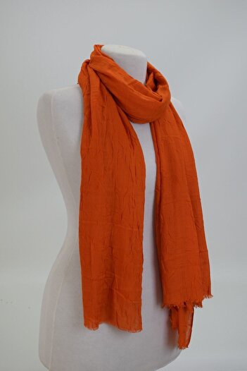 Miabella Home Orange Bamboo Shawl - Cotton, 4 Seasons Tulle Non-Stick, Iron-Proof