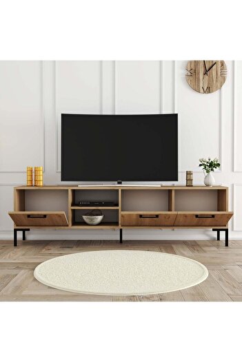 Mezza 1596 AURORA 180 CM (METAL AYAKLI) TV ÜNİTESİ SEPET