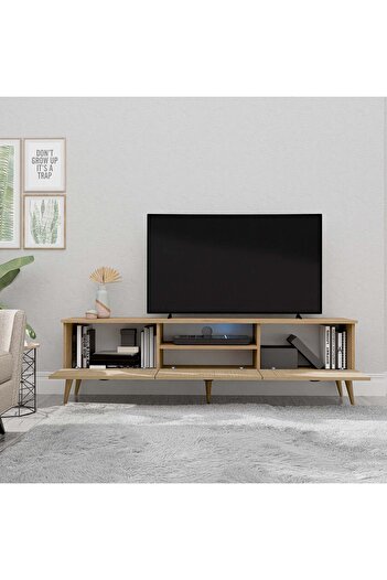 Mezza 1372 Lexus 180 Cm (AHŞAP AYAKLI) Tv Ünitesi Sepet - Yunus