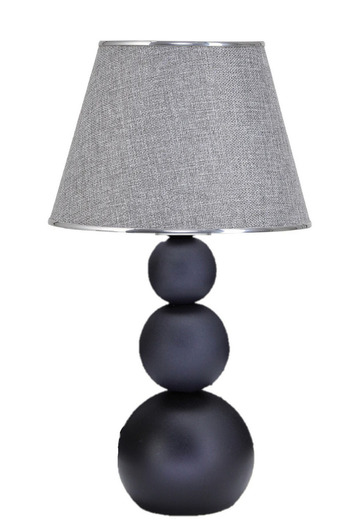 571 Store 2 Pieces Metal Leg Fabric Head Table Lamp - Night and Bedside Lamp