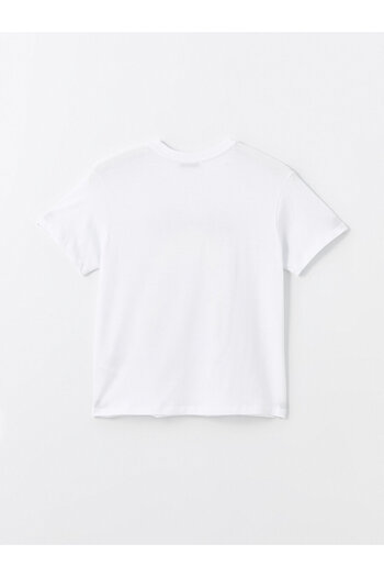 LC Waikiki LCW Women's T-Shirt - Crew Neck, Printed, Short Sleeve