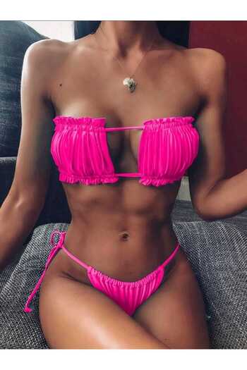 nuriçgiyim Gathered bikini set