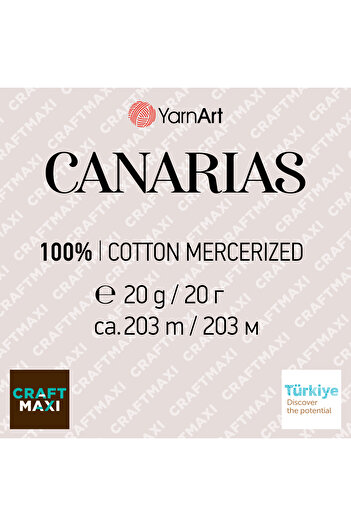 Yarnart Canarias - Mercerized Lace Νήμα Φιστίκι Πράσινο-5352